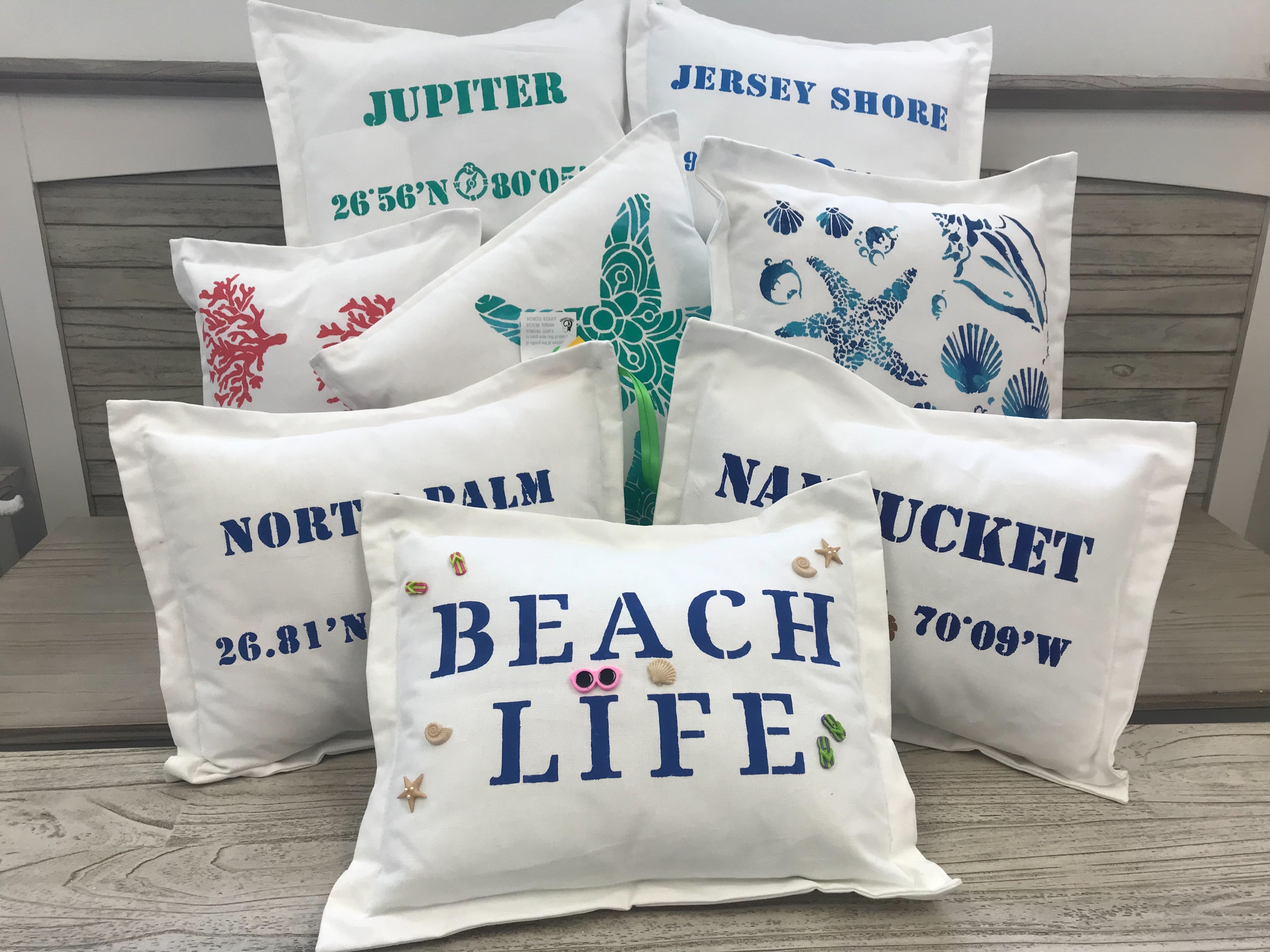 Beach pillow outlet covers